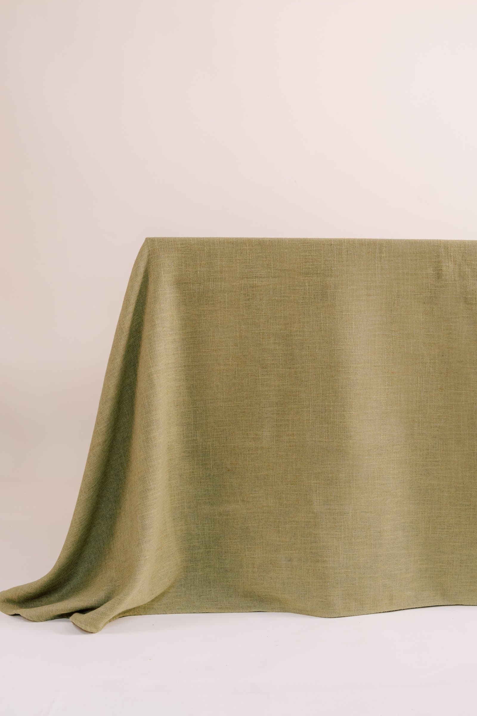 Mantel Ecru Verde Olivo